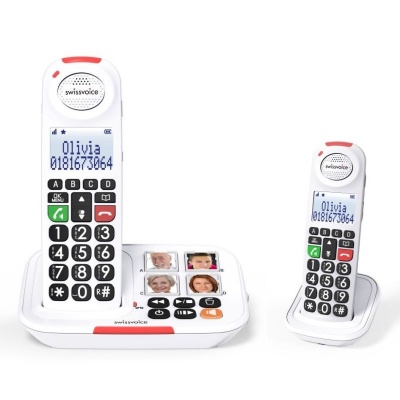 Swissvoice Xtra 2155 Duo Amplified Cordless Telephone with Extra Handset